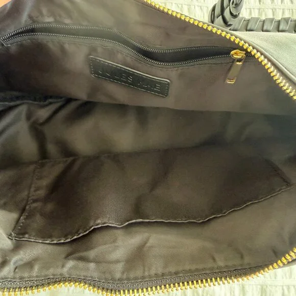 NWT Jules Kae shoulder/crossbody/hobo bag in black vegan leather - Picture 6 of 12